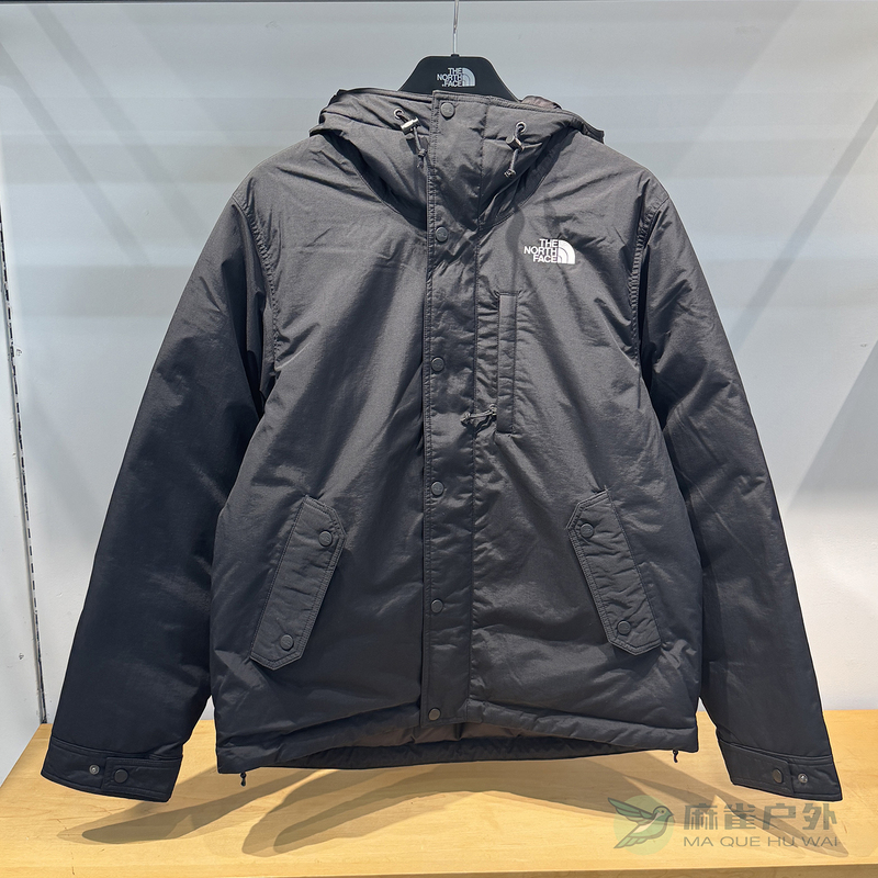 [Black Warrior] Thenorthface Men's Outdoor Windproof Hooded Water-Repellent Goose down Jacket 88R4