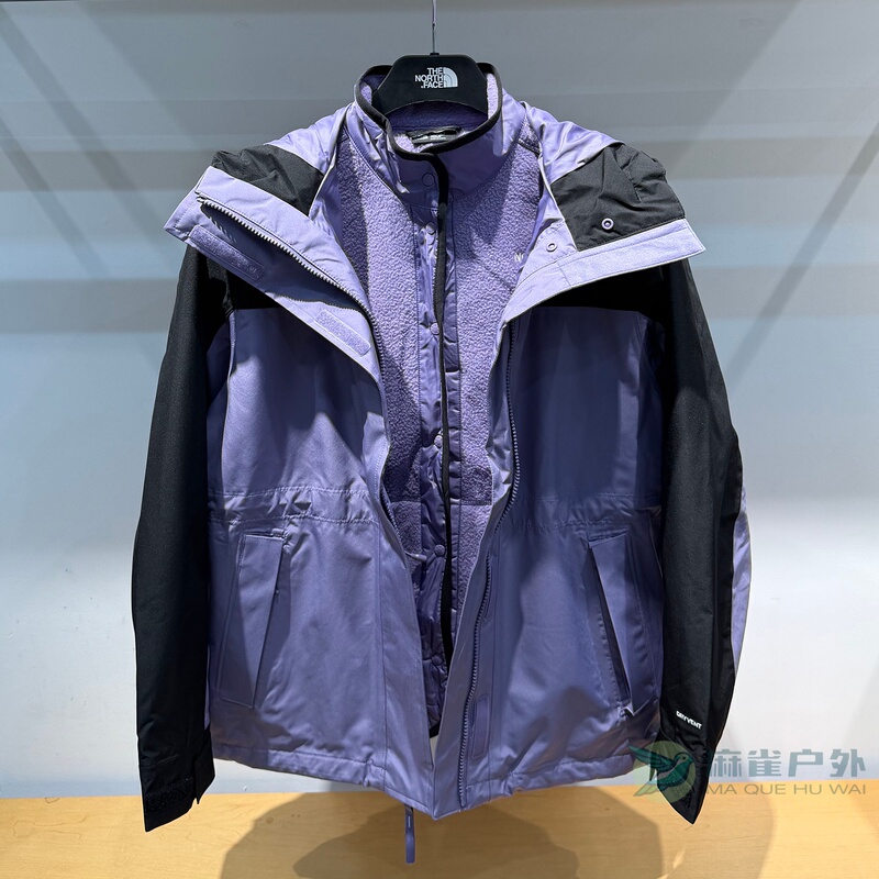 26 New Autumn and Winter Models Thenorthface Women's Windproof and Waterproof Fleece Liner Three-In-One Jacket 8J6Z 26 New Autumn and Winter Models Thenorthface Women's Windproof and Waterproof Fleece Liner Three-In-One Jacket 8J6Z