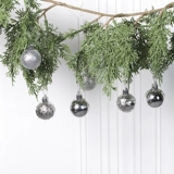 Рождественская мини -флэш -порошок рождественский мяч простой 4 см окна Isterfly Ball Ins fibon Hanging Balls Рождественская елка украшения