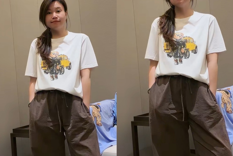 This Short-Sleeved Bear Shirt with Sunglasses Is a Special Offer! No Returns or Exchanges