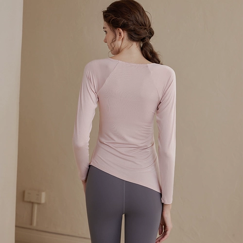 Одежда для йоги, быстросохнущий спортивный лонгслив для тренировок для спортзала, коллекция 2022, облегающий крой, для бега