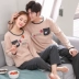 Đặc biệt hàng ngày cặp đôi mùa thu quần dài tay cotton đồ ngủ nam và nữ phụ nữ cotton phục vụ nhà phù hợp với XL