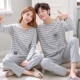 Đặc biệt hàng ngày cặp đôi mùa thu quần dài tay cotton đồ ngủ nam và nữ phụ nữ cotton phục vụ nhà phù hợp với XL