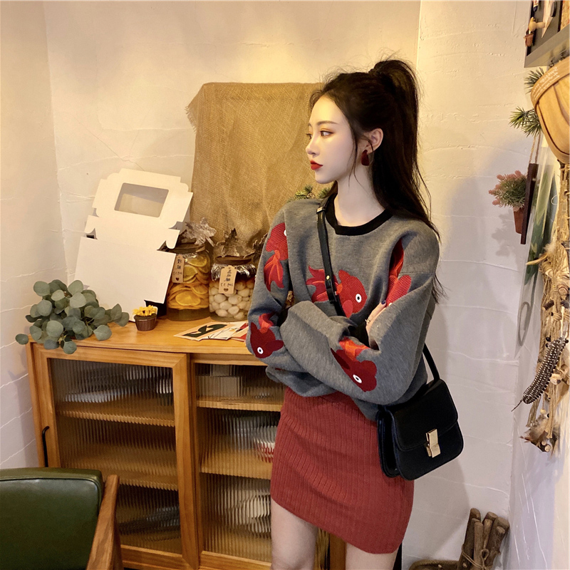 Sandro Moscoloni autumn winter fashion foreign necropolis knitted half body dress suit minus age two sets