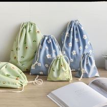 Shopping tote bag fashion small fresh cute fruit fairy princess soft and durable printed drawstring drawstring pocket