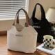 2025 new canvas bag, high-looking lunch box bag, shoulder bag, versatile bag, class commuting tote bag, outing mommy bag