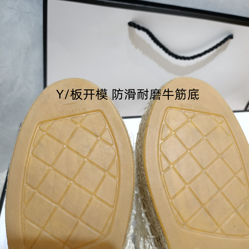 フィッシャーマンシューズレディース2024春夏新作シャネル風ストローローファーレディースカジュアルスリッポンレイジーフラットシューズ