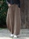 Chinesischer Stil Herren Herbst und Winter Wollmaterial gerade Hose Retro lose Hose mit weitem Bein große Pumphose Freizeithose