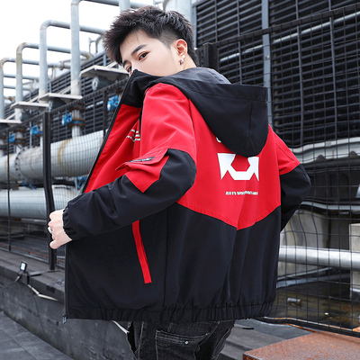 春秋季2020新款男士连帽夹克休闲