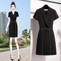 Professional dress female summer commuter ol temperament bag hip short sleeve workplace office worker beautician overalls overalls