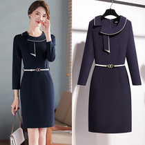 Autumn dress 2021 new female commuter ol temperament goddess fan bauf professional dress overalls spring and autumn
