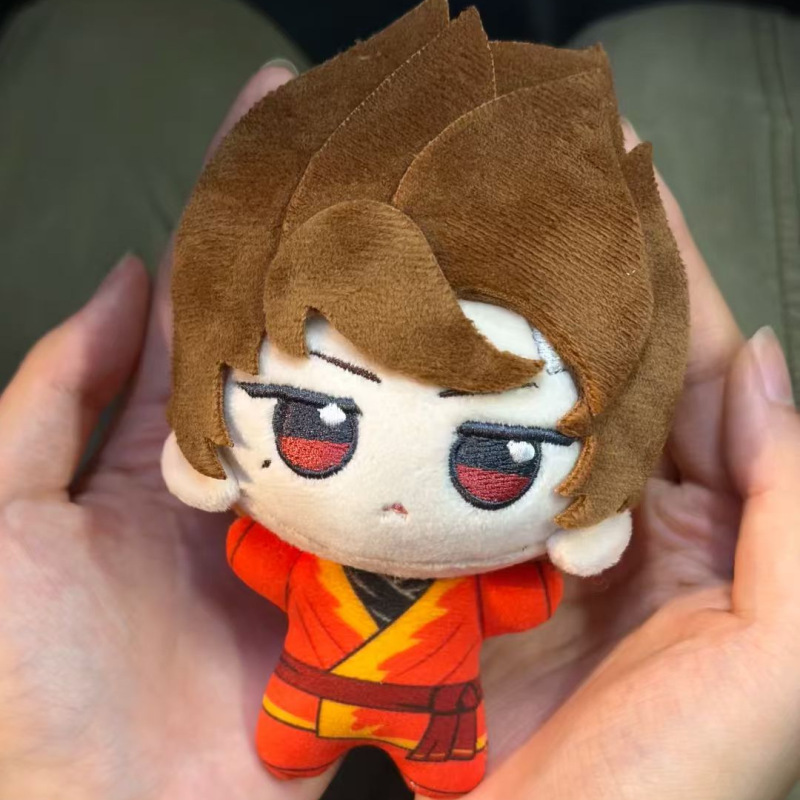 Ninjago Merchandise 10cm Kai Plush Doll High-Quality Printed Nunu Body Plush Toy Keychain Pendant