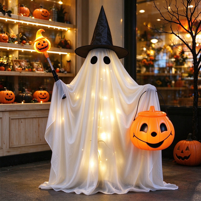 Halloween DIY Creative Ghost Cloth Photo Props Scene Decoration Shop Holiday Quirky Atmosphere Ritualistic Feel