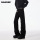 летние джинсы cleanfit summer bootcut black scimitar с микро-притачкой, мужские приталенные прямые брюки vibe American mini 1
