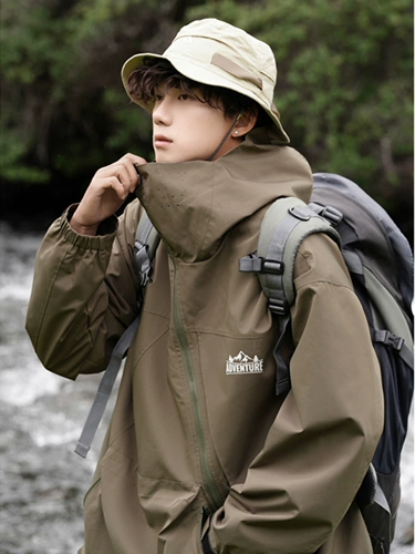 Мужская дорожная ветрозащитная куртка, водонепроницаемые универсальные альпинистские спортивные гидрогелевые шарики, США