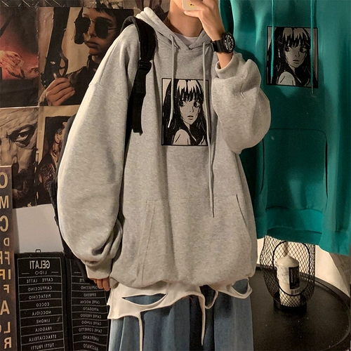 Японская брендовая толстовка с капюшоном для отдыха, трендовая парная одежда для влюбленных, куртка, осенняя, в корейском стиле