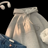 Демисезонная утепленная толстовка с капюшоном, спортивная кепка для отдыха, оверсайз