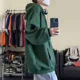 Демисезонная утепленная толстовка, куртка с капюшоном, в американском стиле