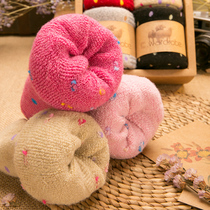 Multi-color wool thickened womens socks winter warm wool socks plus velvet padded womens socks built-in Terry socks towel socks