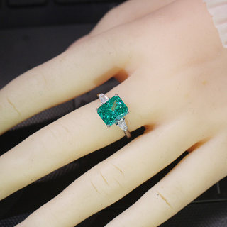 Blue and Green Tourmaline Ring for Women Parai Baredien