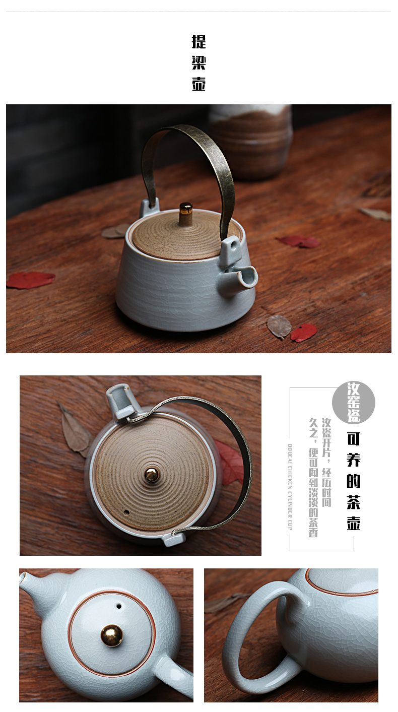 Ebony handle open the slice your up ceramic bearing with pot can keep your porcelain tea set tea cups