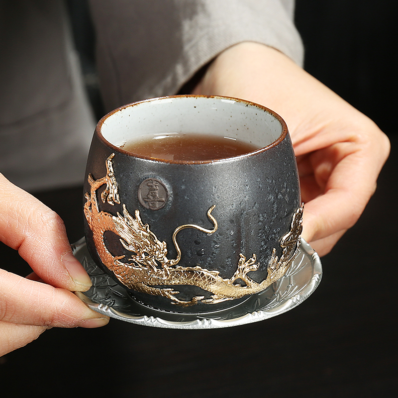 Archaize iron glaze colorful Japanese stoneware cups variable sample tea cup retro lohan household masters cup cup