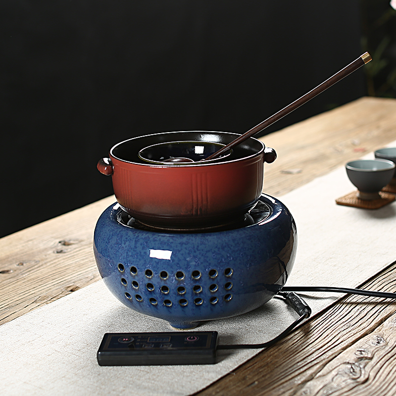 Cook, Cook black tea is the tea, the electric TaoLu boiling kettle temperature ceramic bowl in pu dry tea tea set