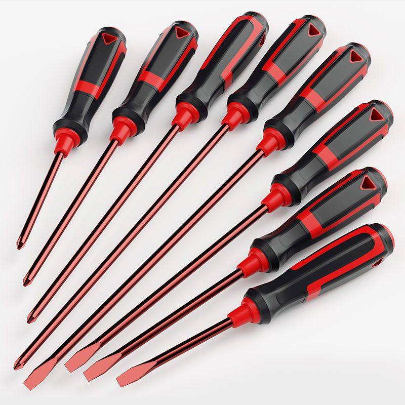German Imported S2 Alloy Steel Slotted Cross Screwdriver Super Hard Japanese Industrial Grade Screwdriver Household Tool Set