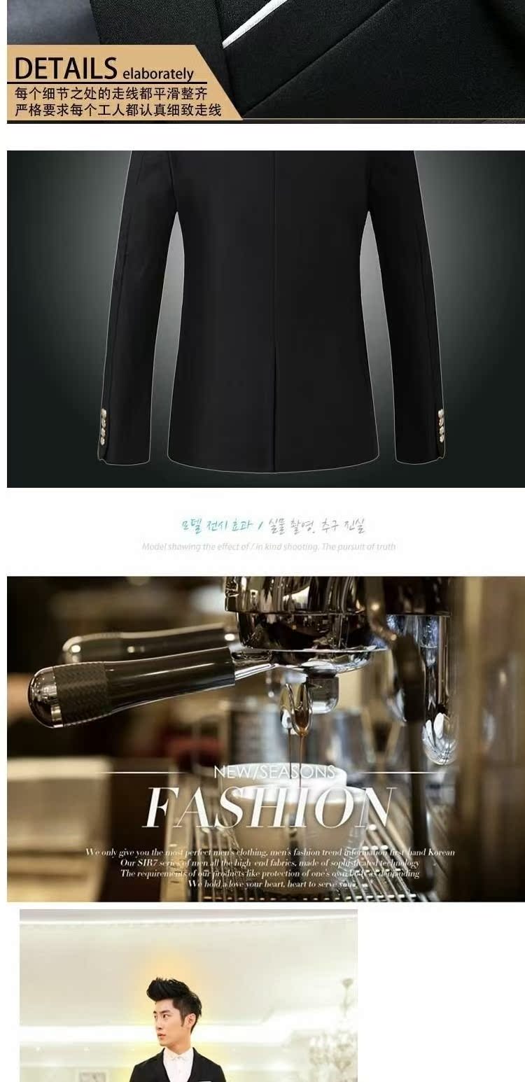 Bộ đồ vest nam phù hợp với bộ đồ nhỏ phù hợp với xu hướng Hàn Quốc dành cho giới trẻ vest nam