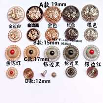 DIY retro round drop glue rivets metal dot oil enamel glaze clothing shoes and hats bags decorative accessories accessories bump nails