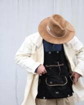 With artifact GypsySons Japanese multi-pocket work apron vest tricolor spot