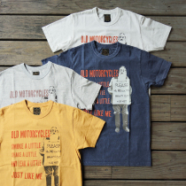 Spring and summer new GypsySons wash OLD OLD OLD MOTOCYCLES T-shirt four color spot