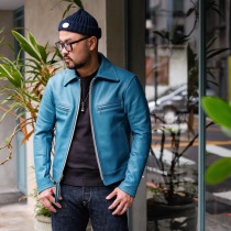 INVINCIBLE FOUR SPEED LEATHER Hand-made cowhide knight jacket by Tetsuya Suyama Japan