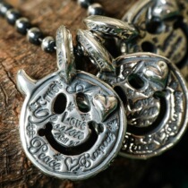 American Palace grade Bill Wall Leather sterling silver graffiti single angle love little devil smiley face pendant