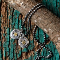 Spot plenty of matching theorizer Japanese pine well hand for DearBlossoms point gold and silver wheel cake pendant