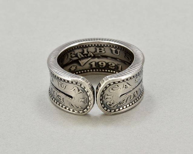 North Works Double Morgan Dollar Ring