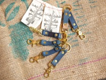 Inadversaries made pigeon tree crafting natural blue dye thick brass keychain