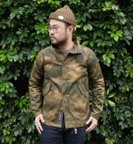  Fans 20000 discount (Fleurs De Bagne)Sexy psychedelic floral camouflage wax cloth jacket