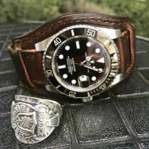 Taiwanese craftsmen hand-made Monolith ROLEX Labor memorial spoon flat silver ring