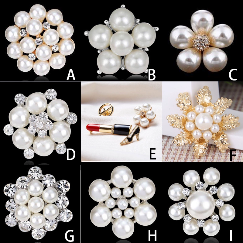 Nghề nghiệp Ama Shite Pearl Hoa Trâm Vòng Trang sức Retro Nhiệt độ hoang dã Corsage Nữ Phụ kiện - Trâm cài