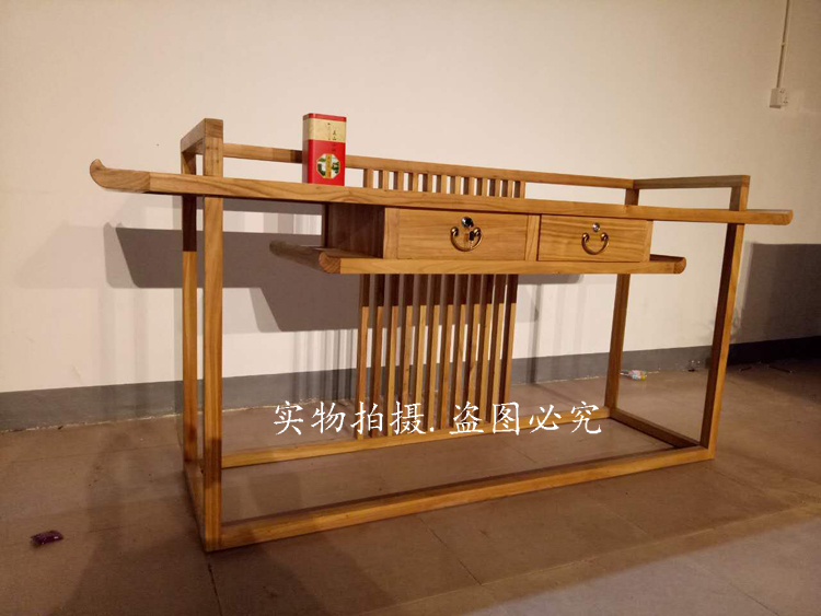 Nội thất cũ Elm Bàn Bar tại nhà Sơn miễn phí Vỏ bàn điều khiển Bàn gỗ rắn Bàn hiện đại Mới Trung Quốc Bàn cao - Bàn / Bàn bàn ghế gỗ đẹp