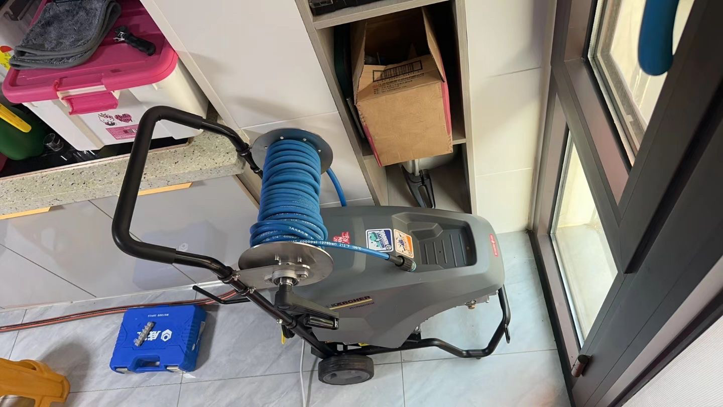 Автомобиль мыть шланг катушки 德国卡赫hd6-15-4 m洗车机不锈钢卷管器水鼓洗车设备汽美车库改造 Hd6/15/4