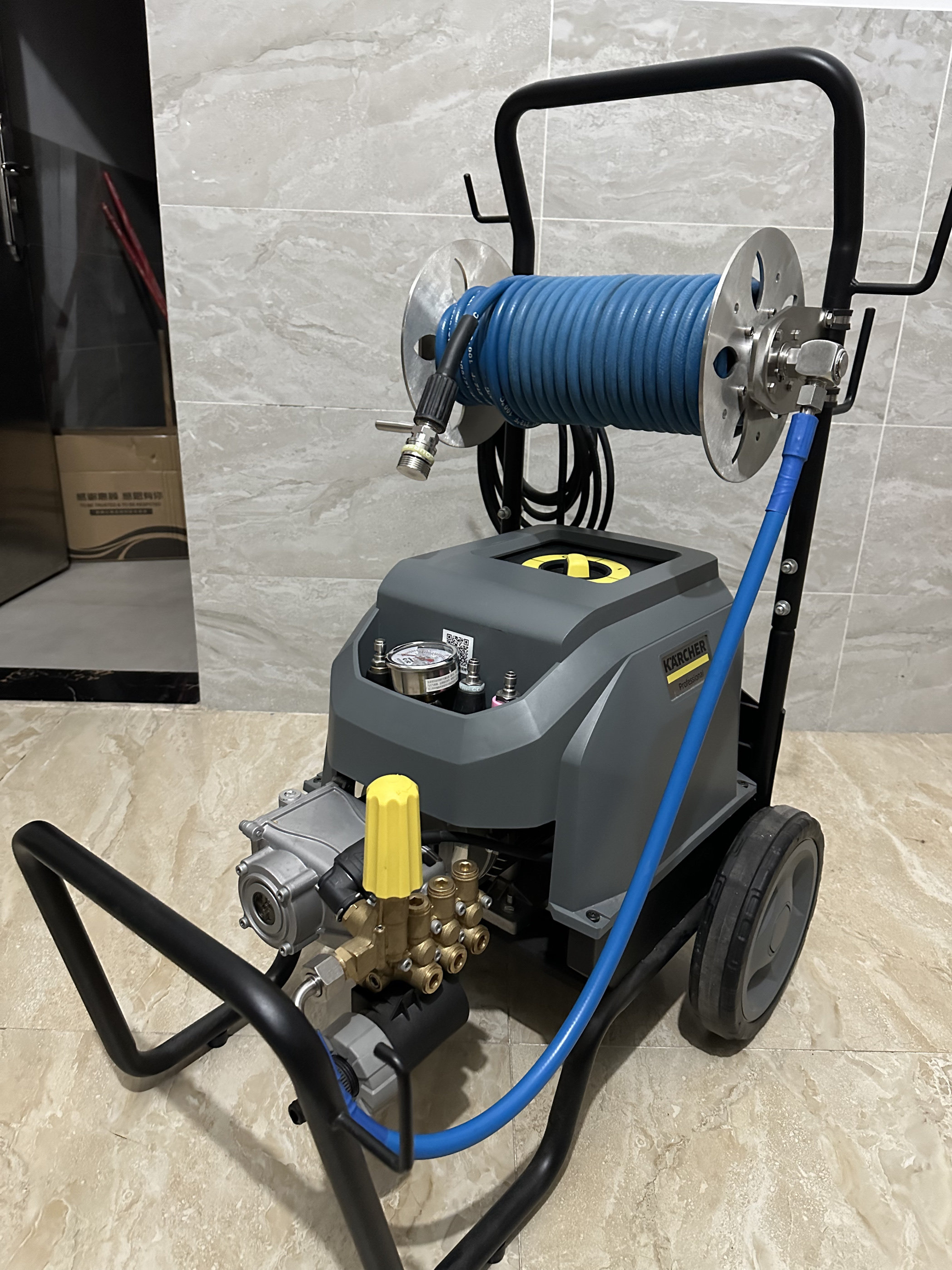 Автомобиль мыть шланг катушки 德国卡赫hd6-15-4 m洗车机不锈钢卷管器水鼓洗车设备汽美车库改造 Hd6/15/4