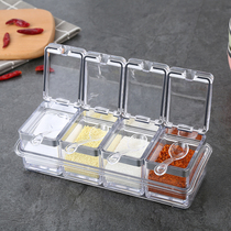 European seasoning bottle jar seasoning jar set kitchen seasoning box salt jar acrylic seasoning tank seasoning box set