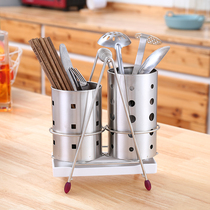 Kanglei stainless steel chopsticks tube chopsticks rack hanging tableware drain rack chopsticks cage baskets kitchen supplies