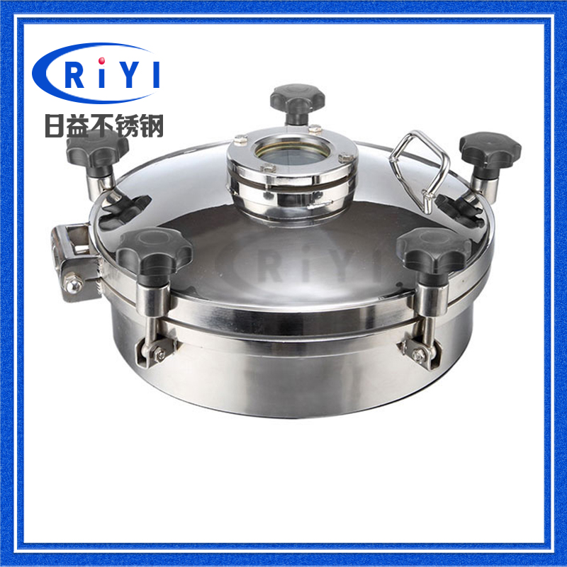 304 stainless steel sight glass flange pressure manhole reactor Observation hole manhole cover window Non-standard hot sale
