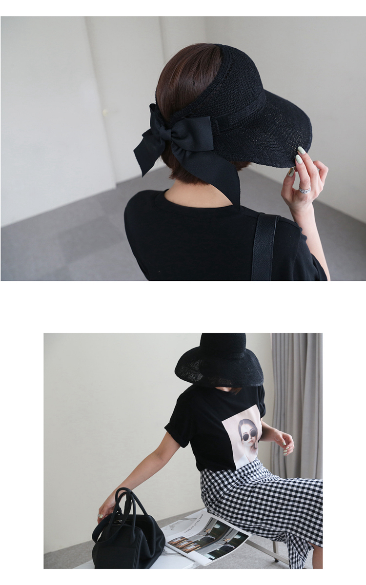 Korean breathable cool hat, sun protection hat, women's summer face shield, UV protection, foldable, versatile and casual hat for outings detail image 4