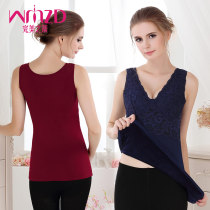 2 pieces of autumn and winter new warm clothes womens thickened velvet tight clothes wear womens base shirt incognito beauty body