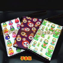  Matryoshka bag ladies clutch bag mobile phone bag Wallet card bag Russian characteristics travel commemorative gifts