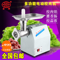 Global brand 12 desktop electric meat grinder commercial stainless steel household meat grinder meat mixer stuffing enema